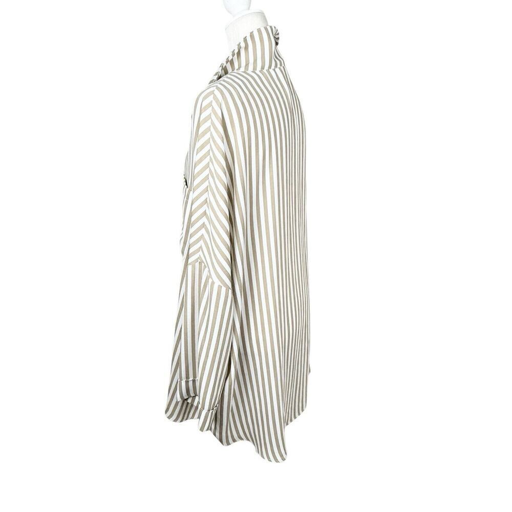 Show Me Your Mumu Tunic Womens Size Large Beige Loralie Button Down Striped New‎ - Picture 5 of 13